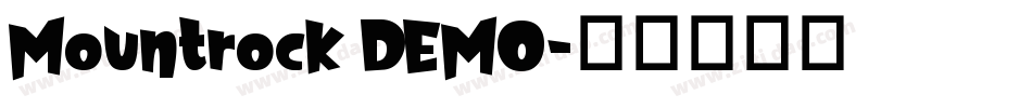 Mountrock DEMO字体转换